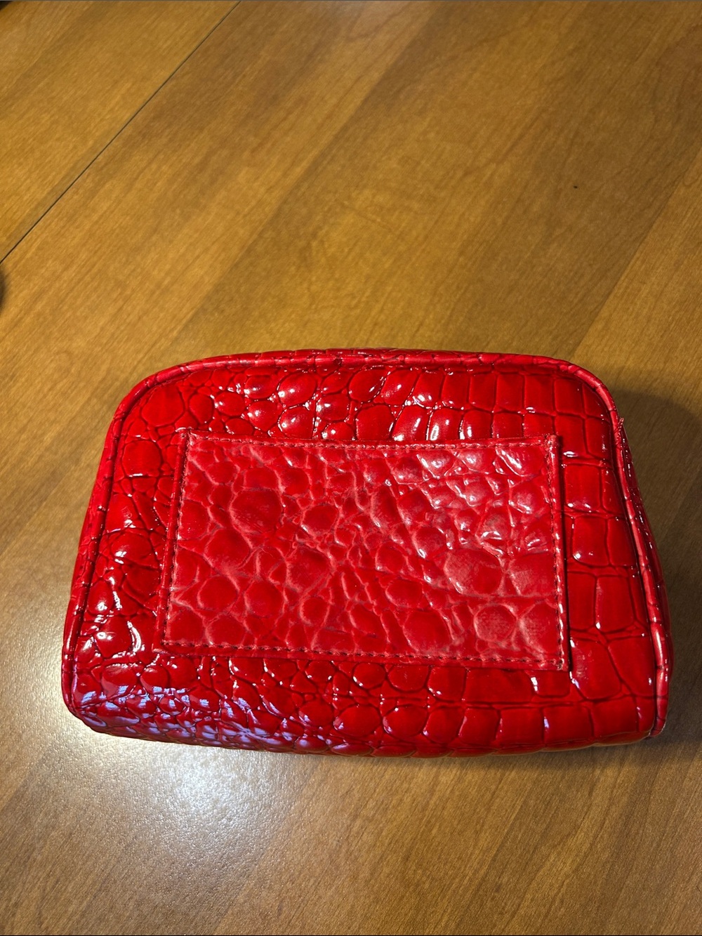 Bath & Body WorksRed Croc-Embossed Women's Cosmetic Pouch